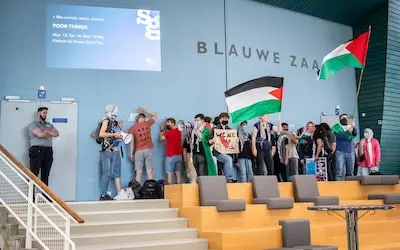 Actiegroepen slapen op TU/e-campus om Gaza en klimaat