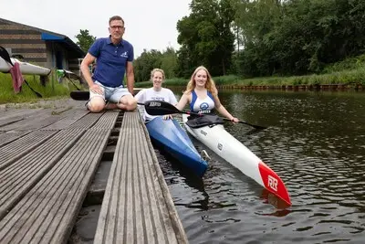 Topsport bij kanoclub Beatrix, maar nu is het even feest