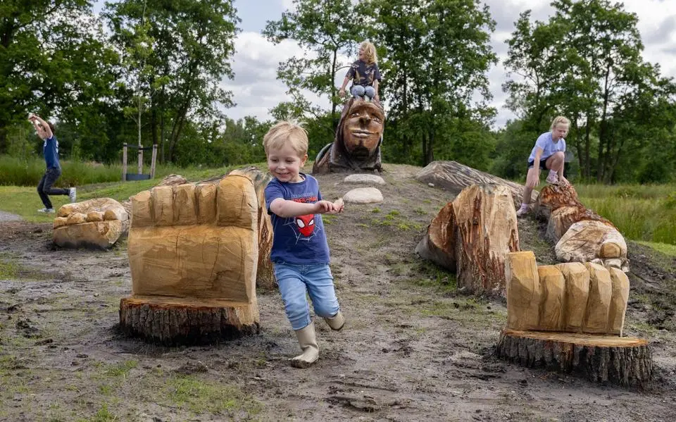 Speeltuin Vrijburgh in Drachten: kinderen reuzenblij