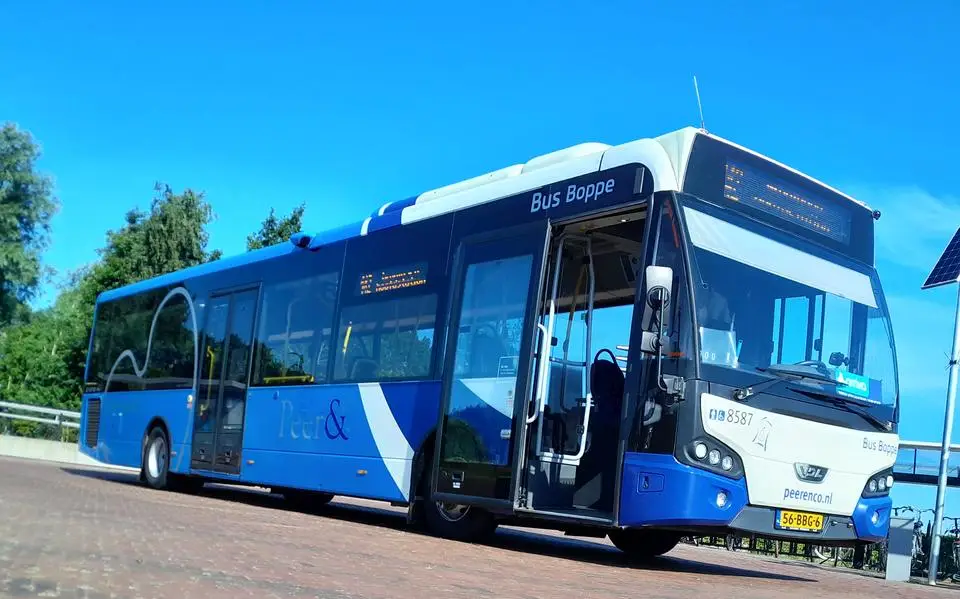 Met pompeblêden door Groningen: ‘Bus Boppe’ keert tijdelijk terug bij Arriva
