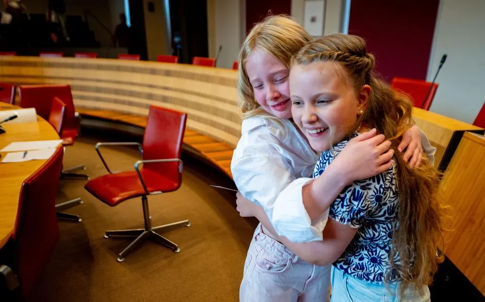 Zeven kinderen uit Leeuwarden streden om de titel van kinderburgemeester. ‘Hoe wil je aan het geld komen?’