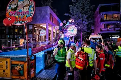 Anouk (42) ziet hoe meisje van glijbaan wordt gelanceerd op Tilburgse kermis: ‘Ze bleef beneden stil liggen’