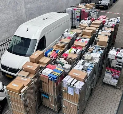 Enorme hoeveelheden gestolen spullen gevonden in Veldhoven en Nuenen