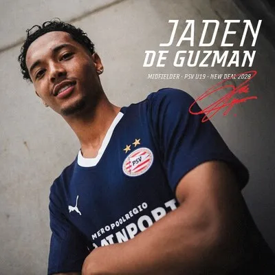 PSV spreekt vertrouwen uit in zoon van Jonathan de Guzman: Jaden verlengt contract met drie jaar