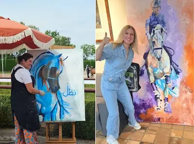 Roos Sluis schildert paarden met passie: ‘Ze zijn nog steeds een grote inspiratiebron’