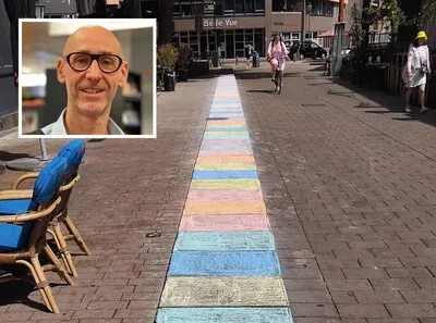 Kunstenaar op de bon: ‘Ik wist niet dat stoepkrijt strafbaar was’