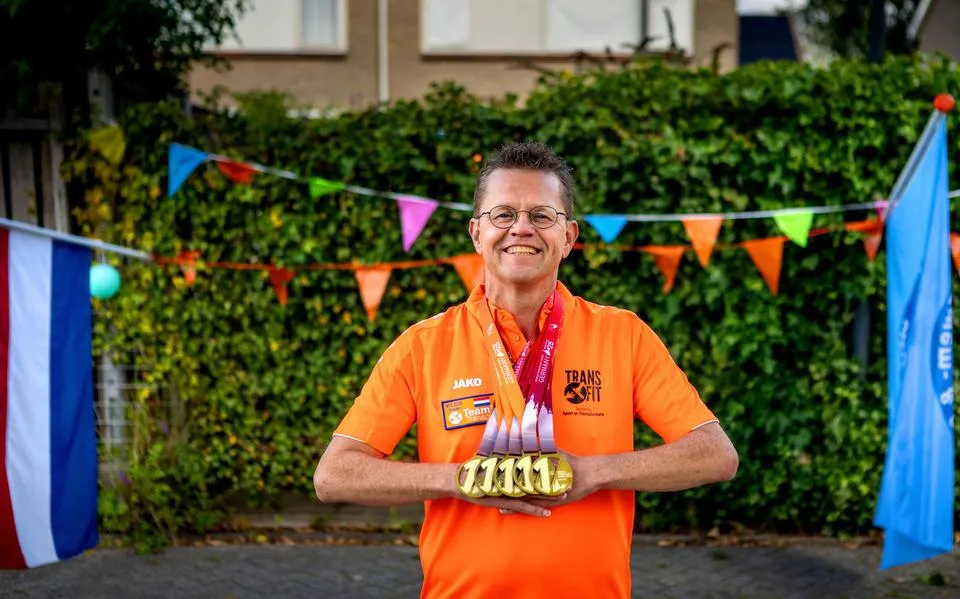Peter (52) uit Drachten kreeg een nieuwe lever en zwom vijf gouden plakken bij elkaar op World Transplant Games