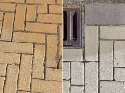 Glanzende laag ineens verdwenen van dure straatsteentjes: ‘Is dit wel de bedoeling?’