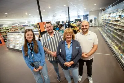 Na de schrik van de brand is het weer fijn boodschappen doen bij Albert Heijn Eckart