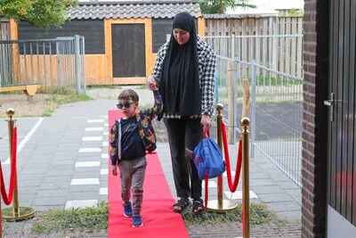 De eerste dag is voor iedereen nieuw bij de islamitische school Azzahraa