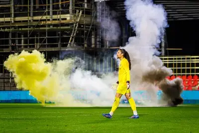 KNVB ‘geschrokken’ van acties met rookbommen, opgeëist door Vitesse-aanhanger