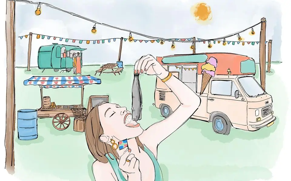 Eten bij de mobiele kraam: nostalgische ijscokarren, vette haring en Wodan’s worsten