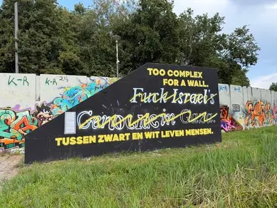 Weer een nieuwe boodschap in de Berenkuil, grafitti-battle nog niet gestreden