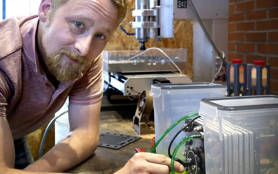 Batterij op ijzer en zout