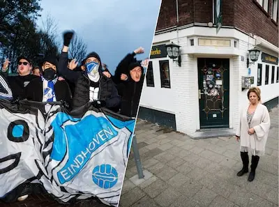 Eindhovense buurt is supporterscafé ’t Bambierke helemaal zat: ‘Fans binnen of anders de tent sluiten’