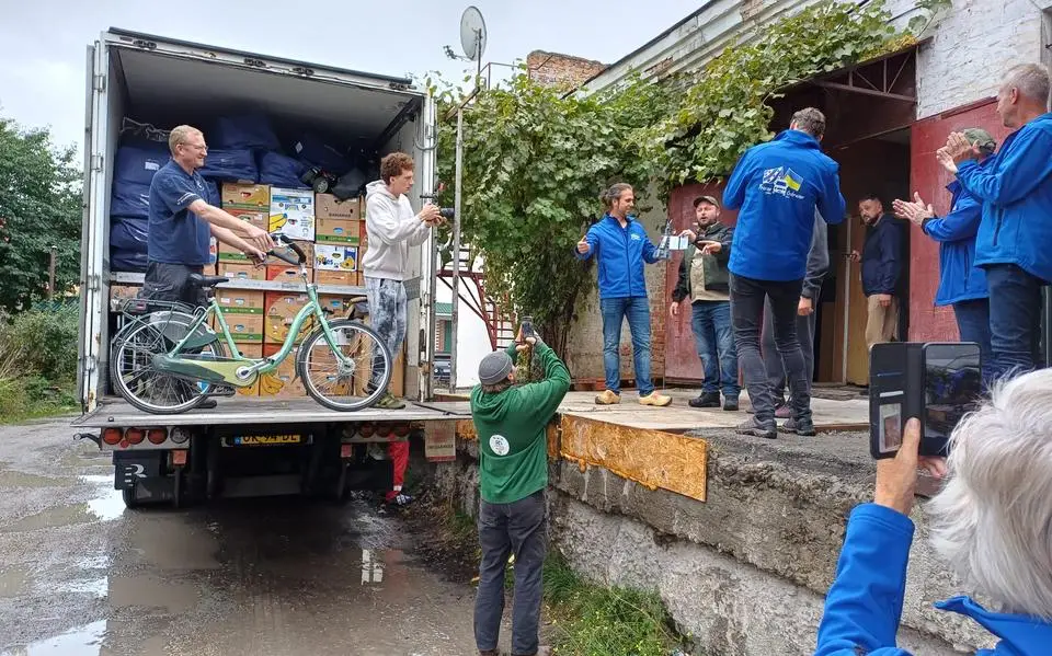 Peter uit Heerenveen merkt nog altijd dankbaarheid in Oekraïne voor hulptransporten. ‘Mensen vlogen ons letterlijk in de armen’