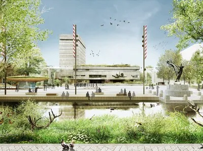 Groen Stadhuisplein voorbode van verhuizing PSV-huldiging?