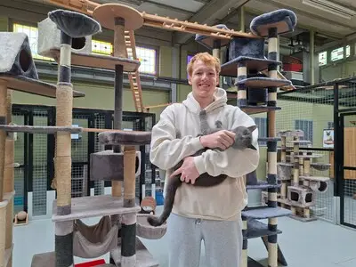 Marijn (20) runt zijn eigen kattenpension: 'Ik houd van katten net een beetje meer'