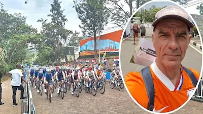 Wielerfans zagen piekfijne beelden van WK in Rwanda: zo beleefde Roland (60) uit Helmond het