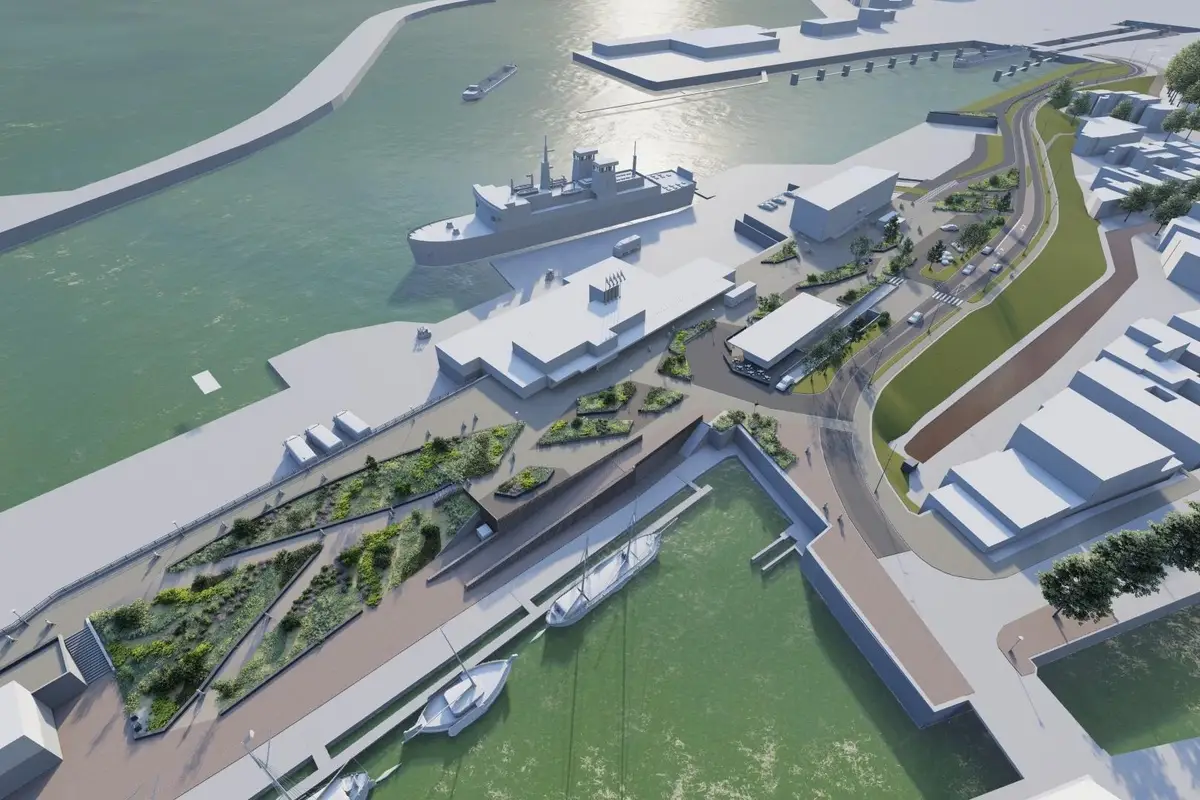 Gemeente Harlingen trekt miljoenen uit voor promenadegebied bij veerboot