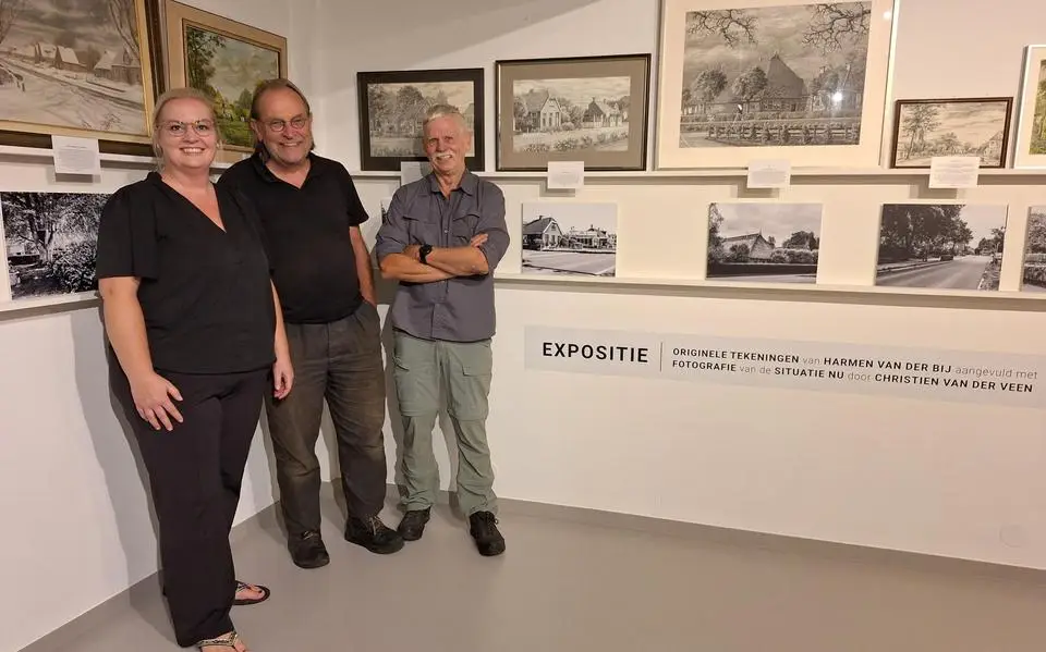 Gjalt, Christien en Lieuwe uit Twijzel: het dorp van toen en nu in tekeningen en foto’s