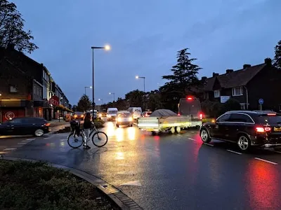 Verkeer mijdt deels afgesloten Leenderweg bij Eindhoven: chaos blijft uit, lijkt zelfs rustiger dan normaal
