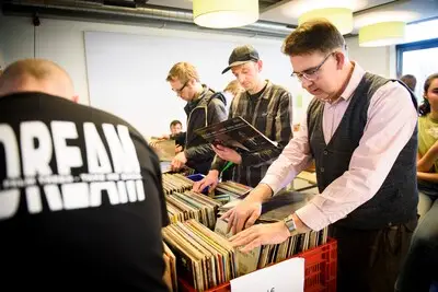 Helmondse Platenmarkt tijdens Bluesroute