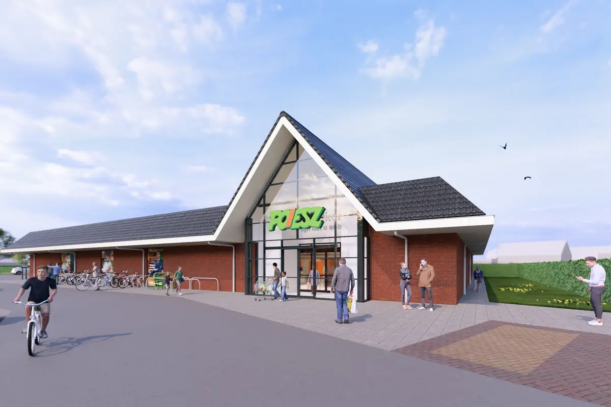 Eindelijk groen licht voor nieuwe Poiesz in Koudum: gemeente stemt in met nieuwbouw supermarkt
