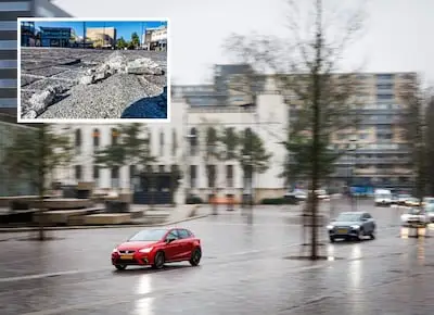 Wegdek Stadsforum moet vijf weken dicht om schade te repareren