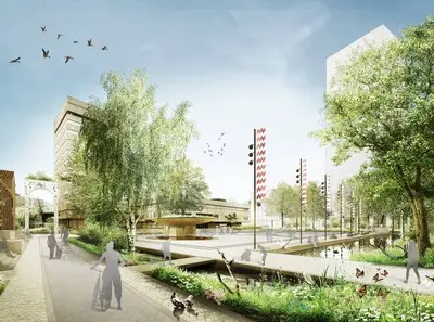Eindhoven kiest voor groen Stadhuisplein met park op hoogte, prijskaartje van 66 miljoen euro