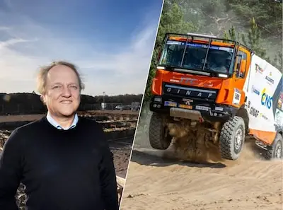Marc zet zijn racetruck in de etalage: ‘het stokje wordt overgenomen’
