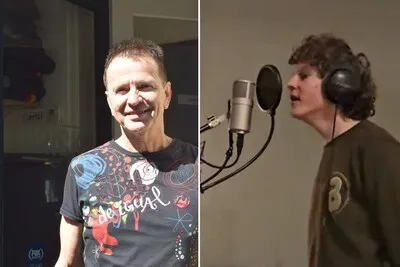 Tilburgers Jan (69) en Sam (14) nemen samen een cover op: 'Muziek verbindt'