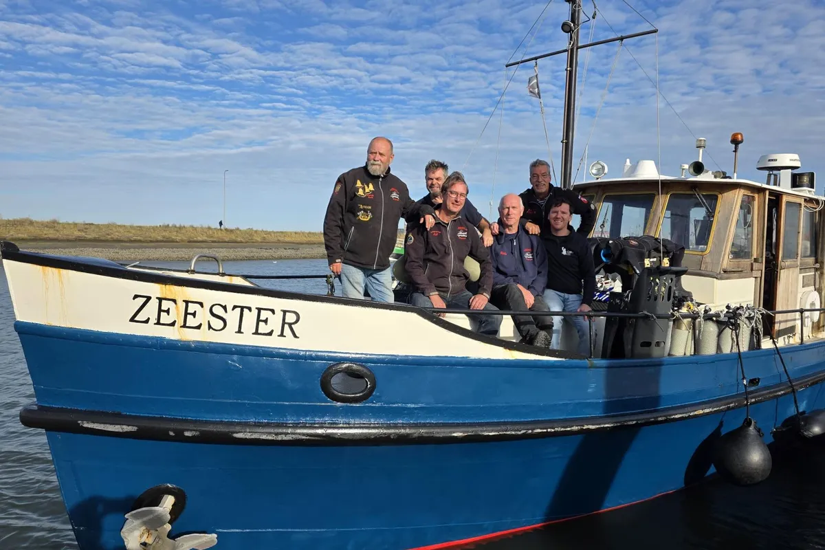 Gezonken viskotter na 71 jaar gevonden boven Terschelling. ‘Een speld in een hooiberg’
