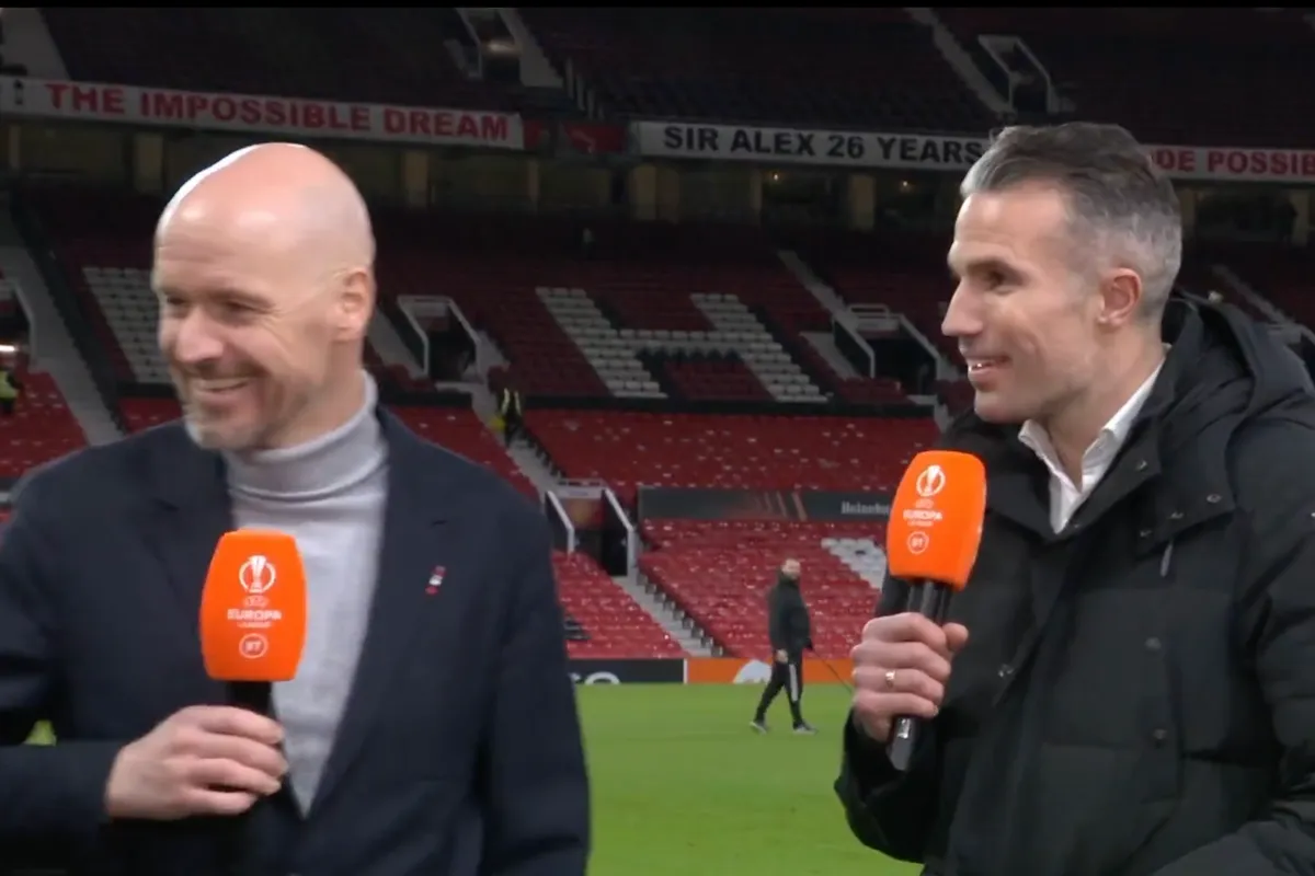 Van Persie grapt: ''Ten Hag wil Feyenoord ontlopen''