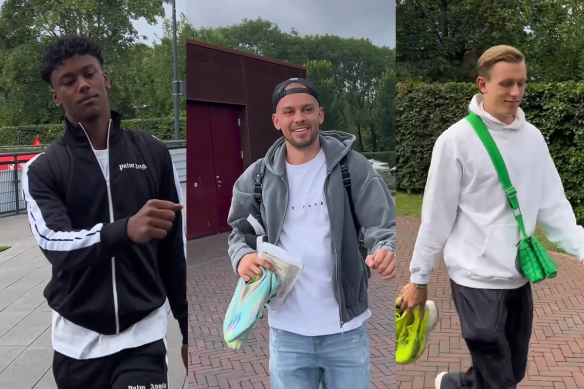 VIDEO: Spelers melden zich bij Feyenoord voor eerste training