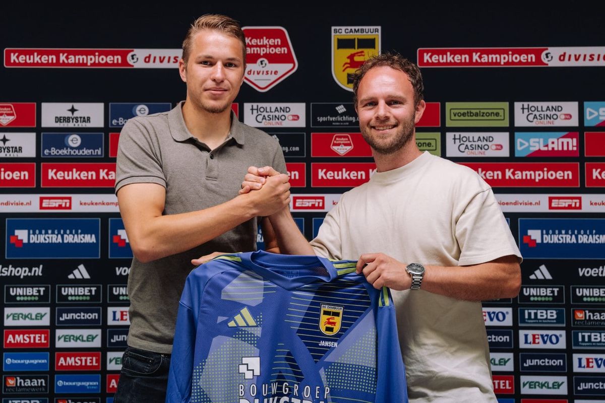 Officieel: Jansen maakt overstap van Feyenoord naar SC Cambuur