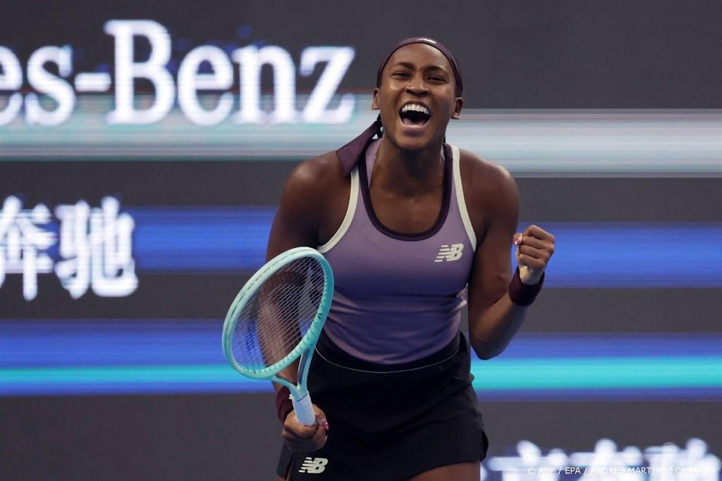 Tennisster Gauff knokt zich naar finale masterstoernooi Beijing