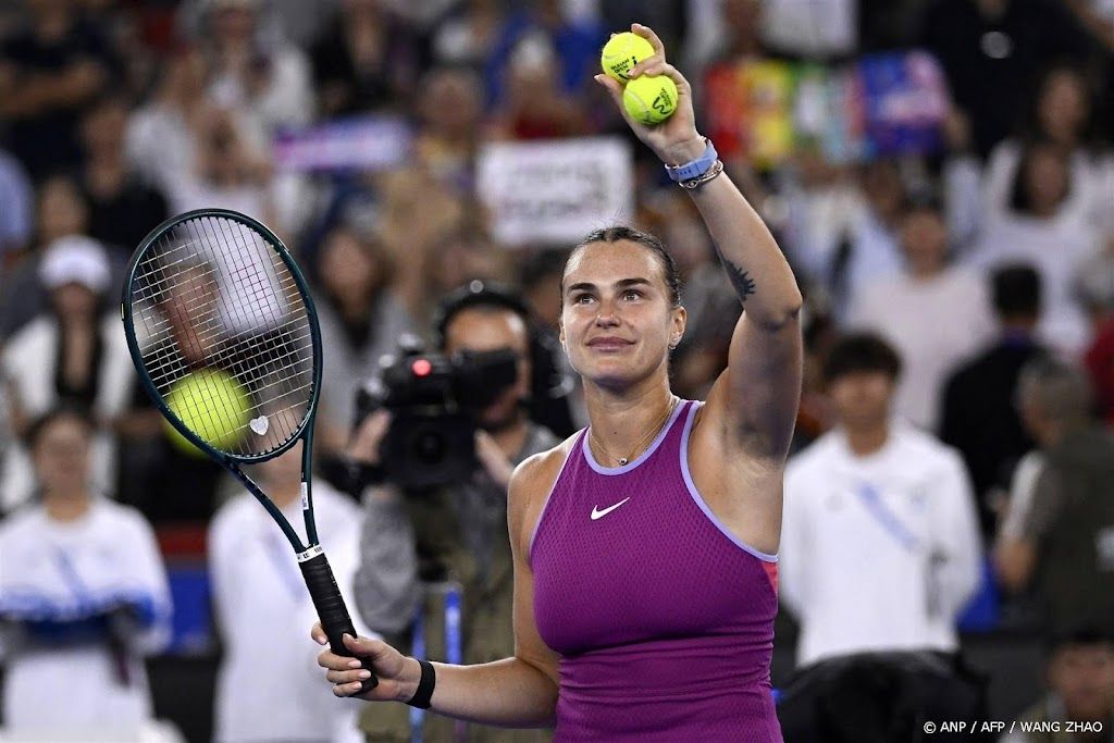 Sabalenka wint voor de derde keer tennistoernooi Wuhan