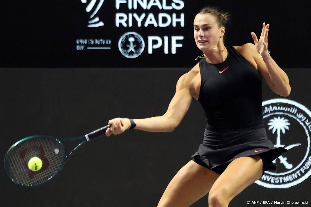 Tennisster Sabalenka sluit jaar af als nummer 1 van de wereld