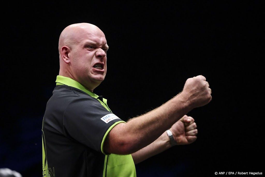 Van Gerwen klopt De Graaf op WK darts en bereikt kwartfinale