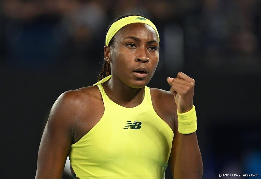 Tennisster Gauff bereikt derde ronde op Australian Open