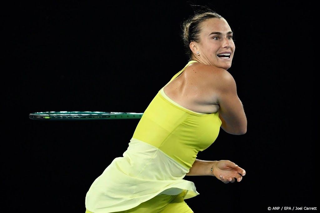 Sabalenka voor derde keer op rij naar finale Australian Open