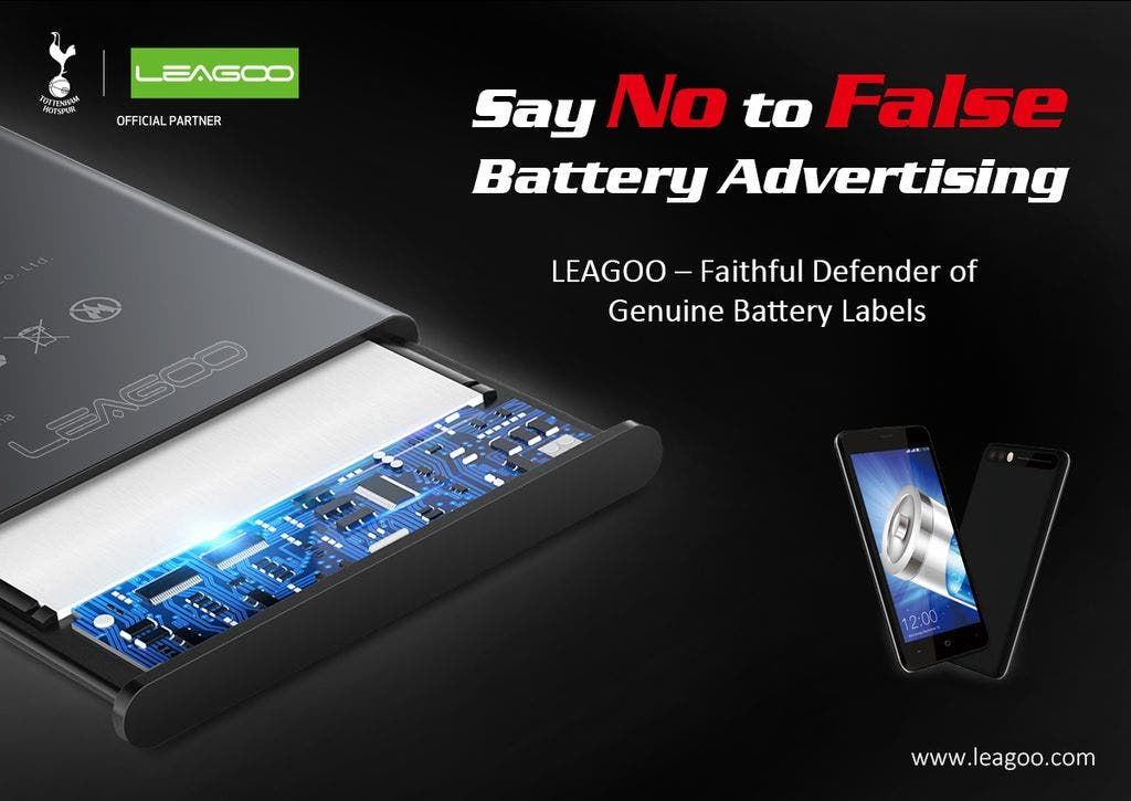 LEAGOO wages war on the fake battery advertising