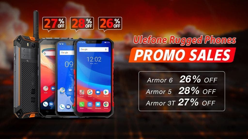 Rugged Ulefone models discounted in Gearbest promo