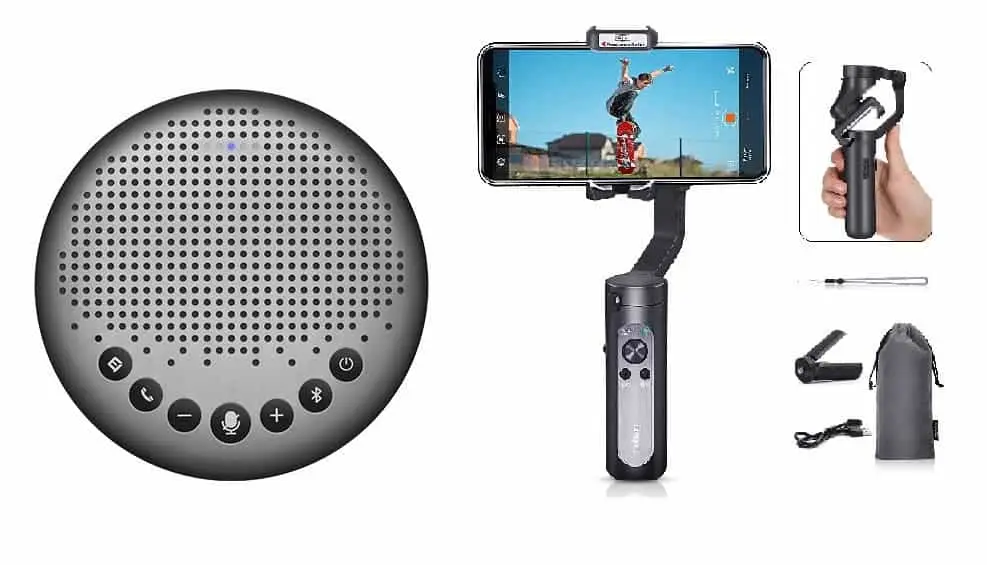 eMeet Luna Speakerphone & Hohem iSteady X Gimbal on Sale at TikTech