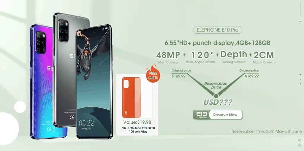 Specs of the ELEPHONE E10 Pro finally revealed