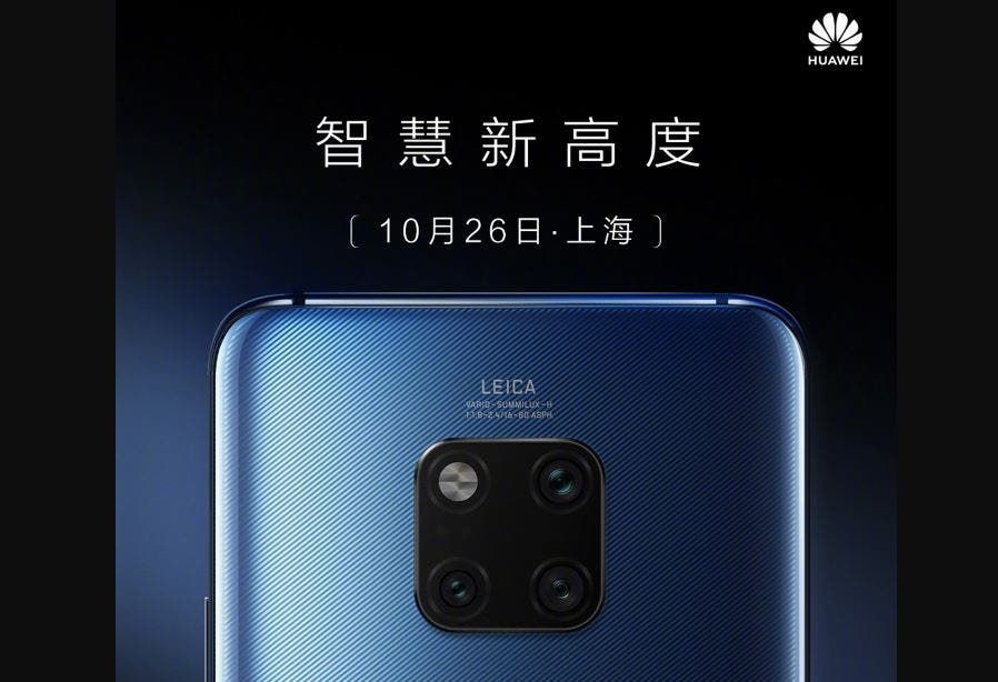 Huawei Mate 20 Series to be released in China on October 26th