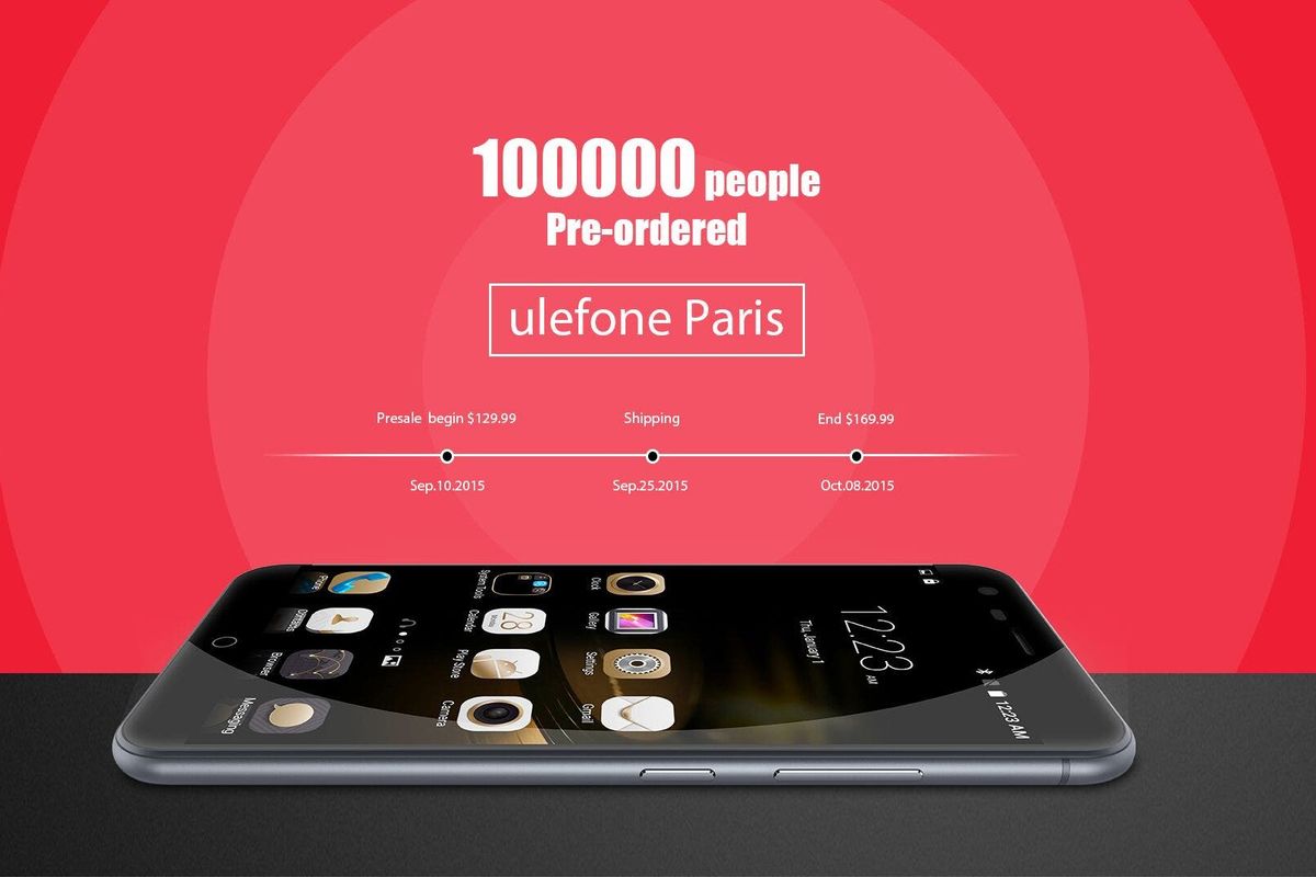 Ulefone Paris presale extended to 17th October