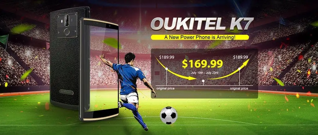 Get the 10.000 mAh OUKITEL K7 just for $169.99 in a flash sale
