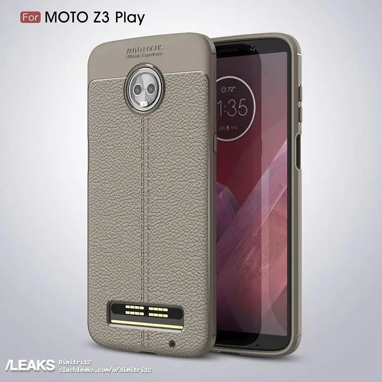 Leaked: Moto Z3 Play Case Renders